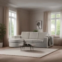 BASE 3-zits Loungebank Mats Links/Rechts, Geweven, kleur* Loungebank