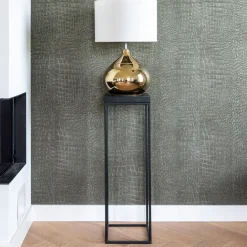 Richmond Interiors Zuil Oakura Hout en Staal, 95cm hoog, kleur* Zuilen/Pilaren
