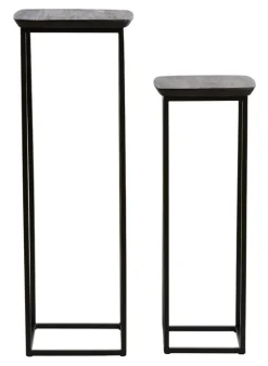 Light & Living Zuil Quenza Acaciahout, Set van 2 stuks* Zuilen/Pilaren