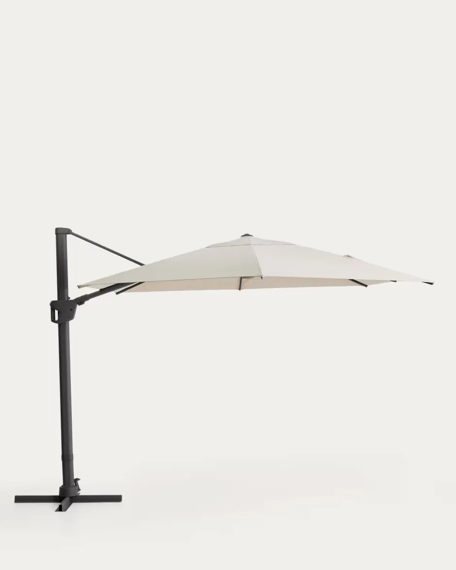 Kave Home Zweefparasol Noli 300 x 420cm* Parasols & Parasolvoeten