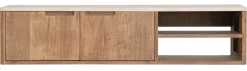 DTP Home Zwevend TV-meubel Bliss Mortex Teakhout* Tv-Meubel Hout