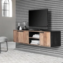 DTP Home Zwevend TV-meubel Cosmo Teakhout* Tv-Meubel Hout